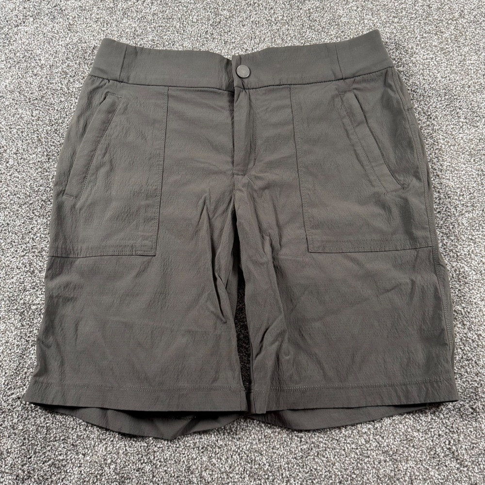 Athleta Trekkie North Shorts Women‎ 6 Dark Gray Ripstop Hiking Athletic Utility